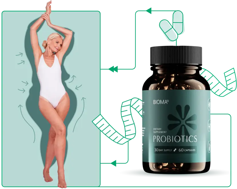 Woman got slim after using Bioma Probiotics Digestive Supplement